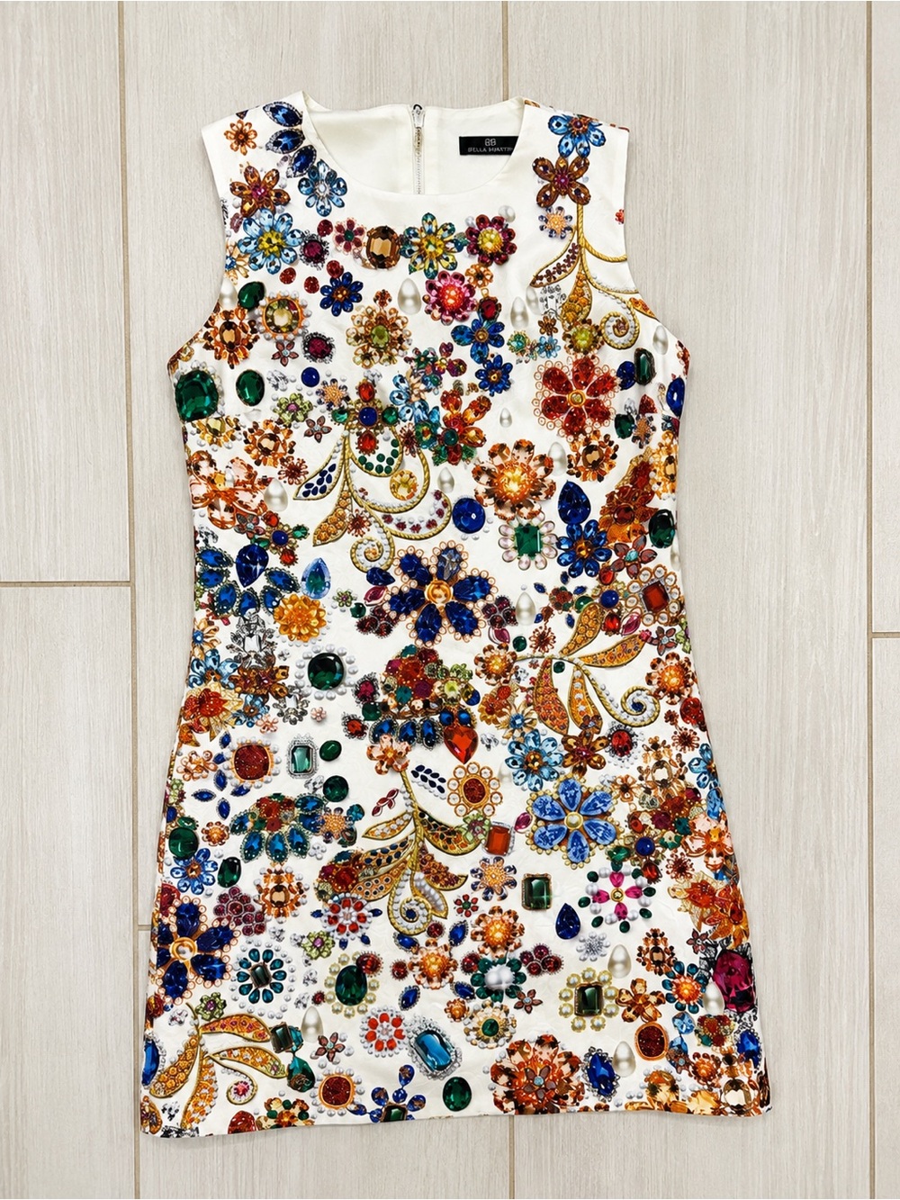 Bella Barnett Heavily Beaded Embellished Mini Dress Cocktail Party Dress - Picture 3 of 5